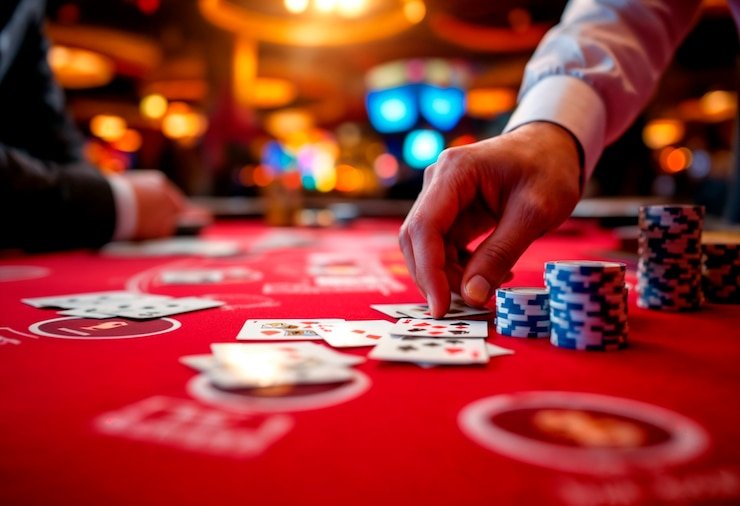 Layar seluler api5000 menampilkan tabel roulette kasino langsung dan pemilihan Sic Bo